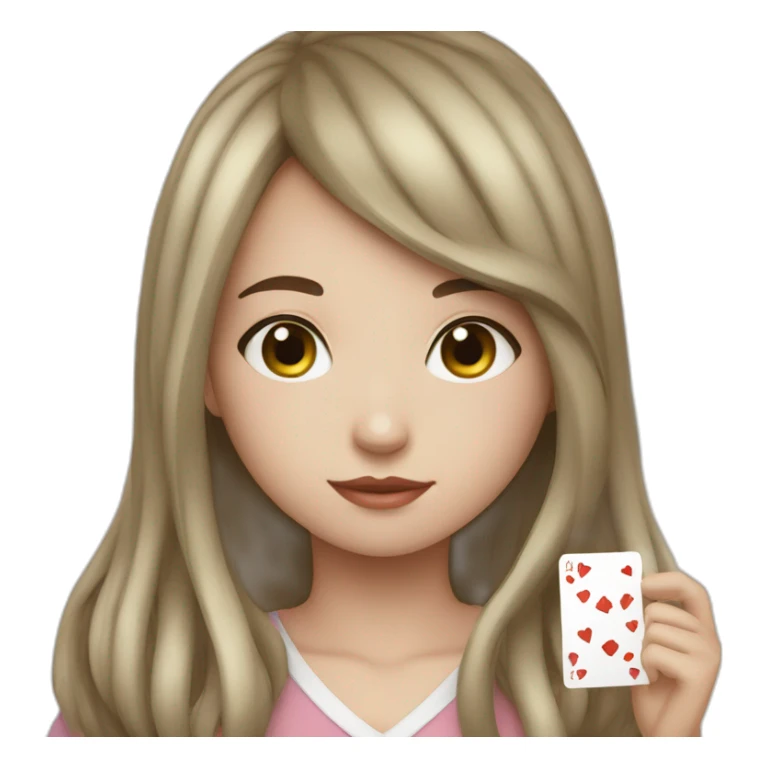 Girl with taro cards sticker