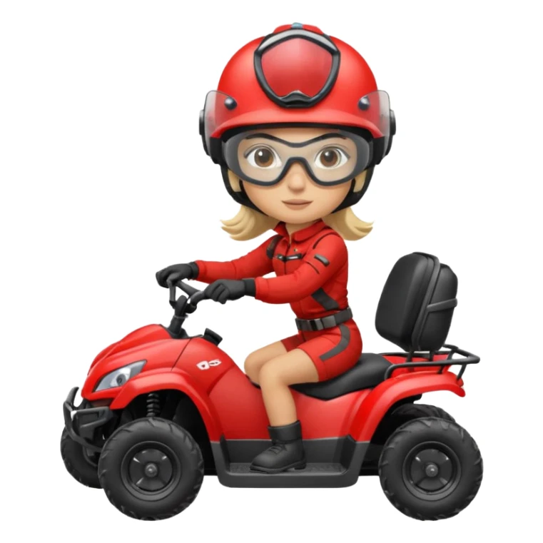 Atv ride girl sticker