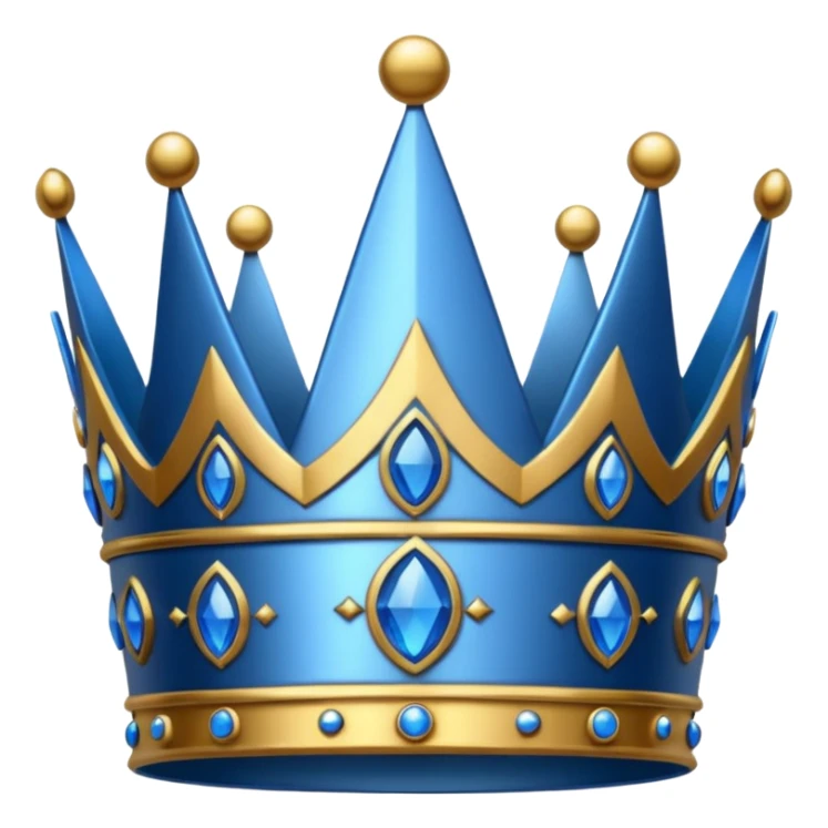 Crown Blue Color  sticker