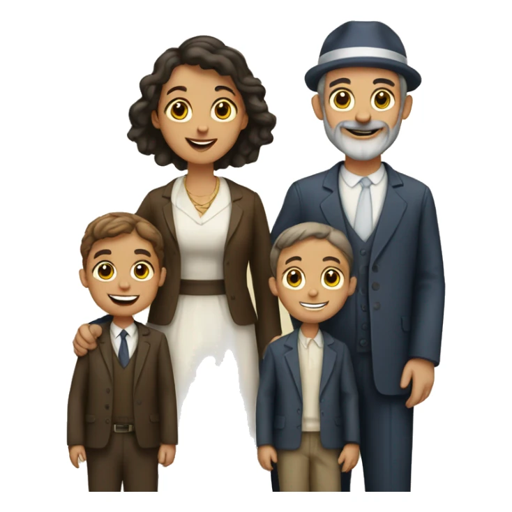 jewish family  sticker