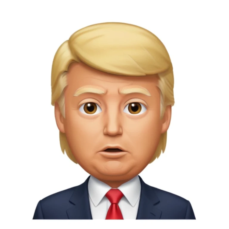 Donald Trump speaking at a rally sticker