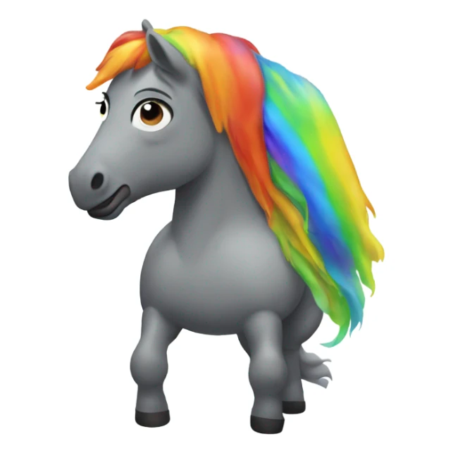 Rainbow horse farting on beck sticker