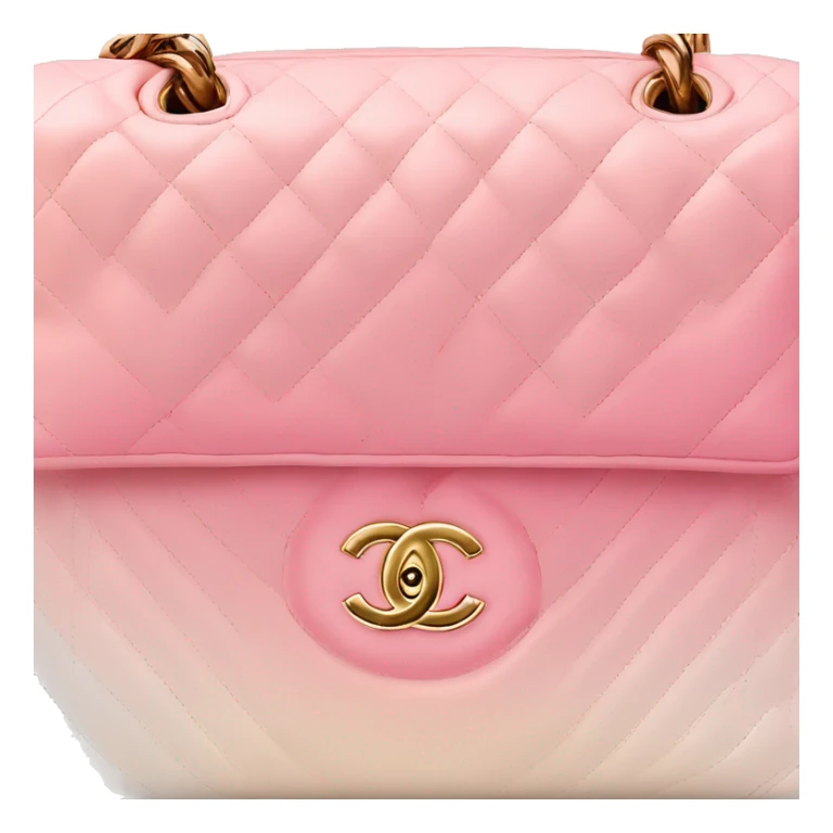 Pastel pink gradient hue Chanel bag sticker