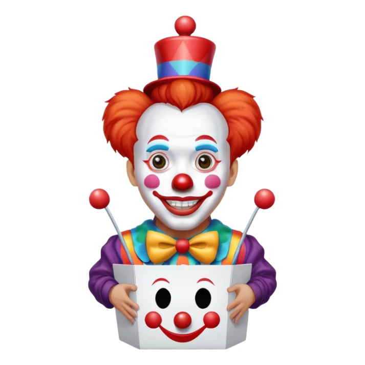 JHOPE clown cartoon jack in the box album sticker