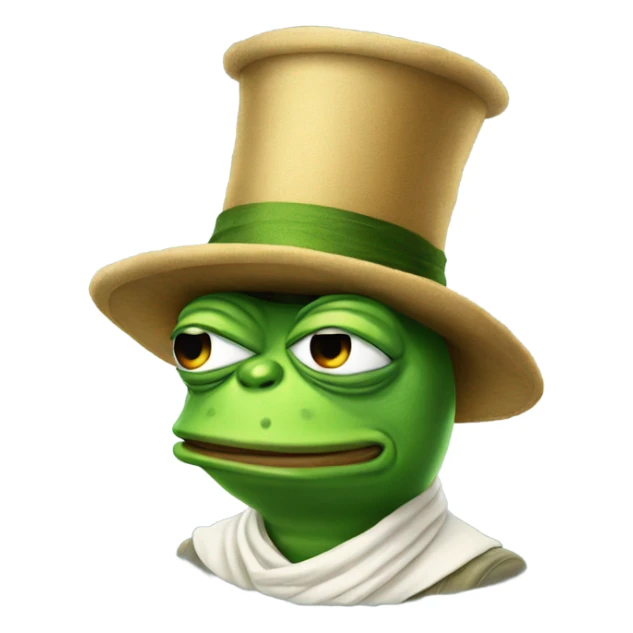 Male pepe the frog in a turbin sticker