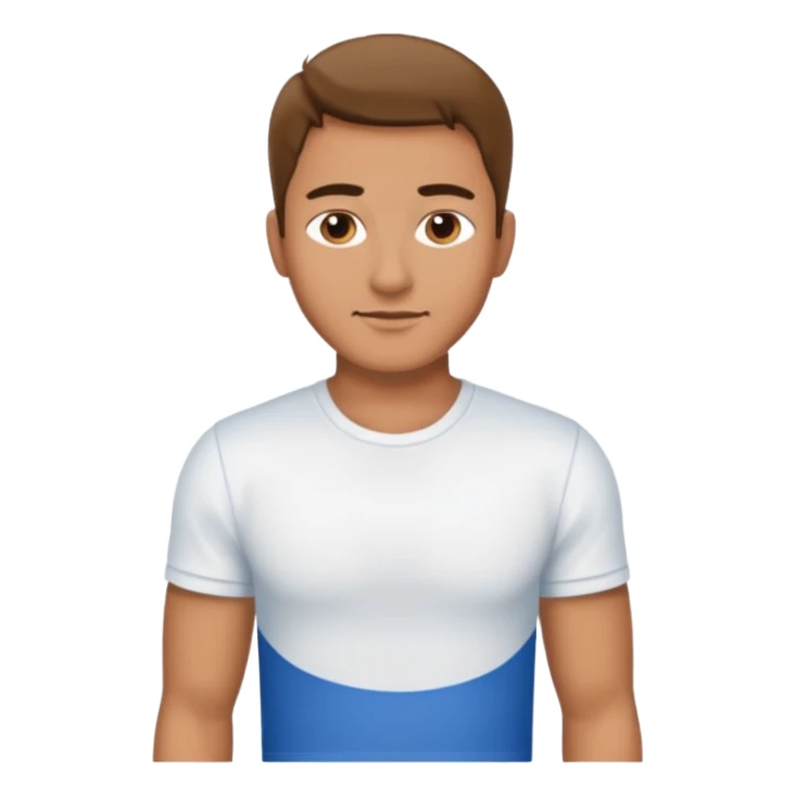 Sexy man, White T-Shirt, jeans sticker