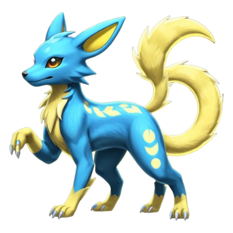 Umbreon-Manectric-Salandit-Zeraora-fusion, full body sticker