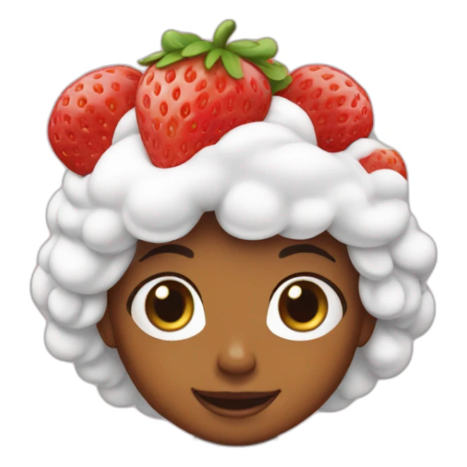 strawberry shortcake cartoon sticker