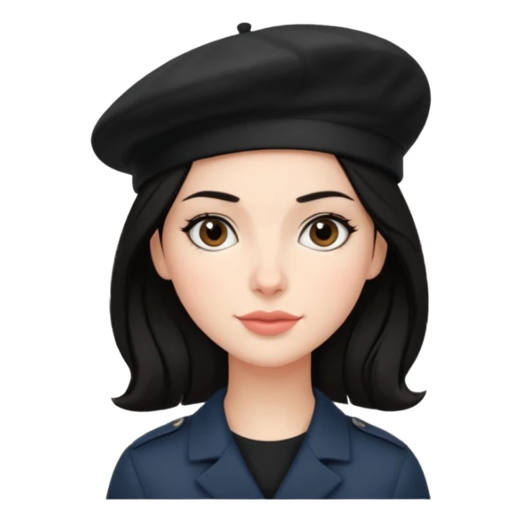 Urban French woman  sticker