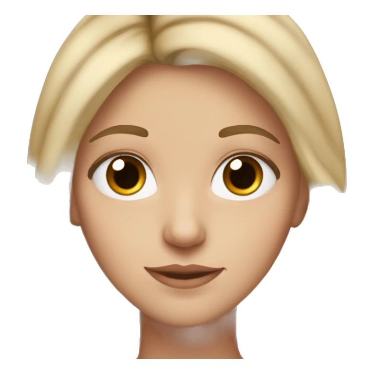 white girl with brown reyes and brown eyes  sticker