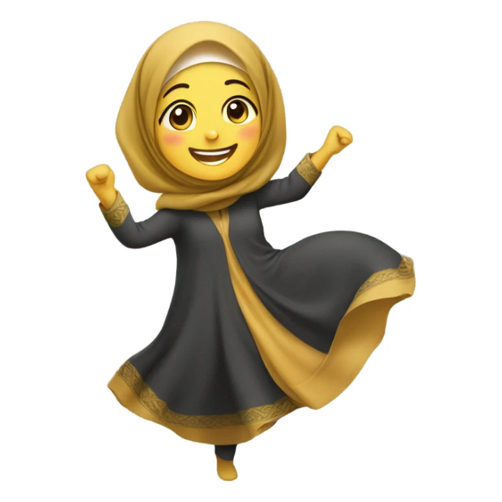 Hijabi girl getting lit sticker