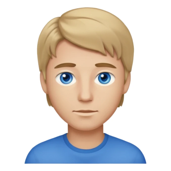 male darkblond sticker