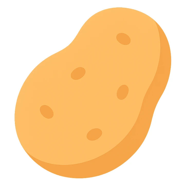 chicken nugget icon with color fill sticker