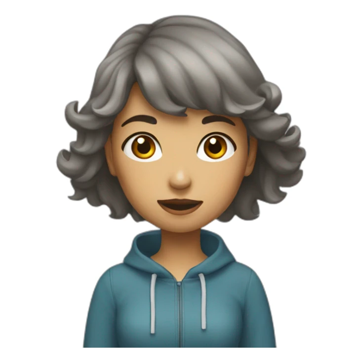 une fille qui frappe un mec sticker