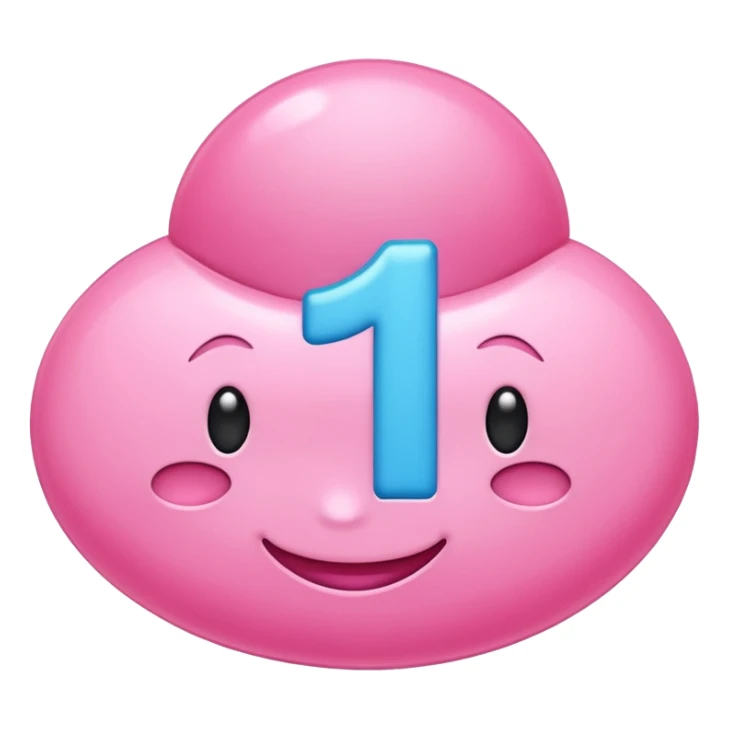 The number 11 but in pink sticker