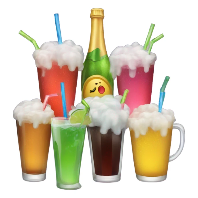 Bundle of drinks with celebration  sticker