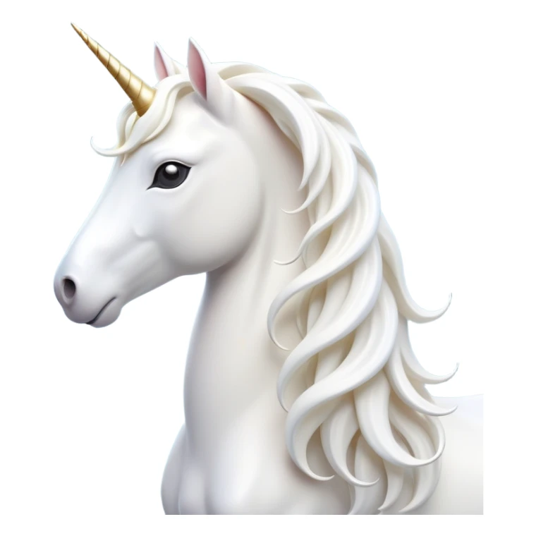 cinematic-beautiful-white-unicorn-emoji,-poised-and-regal,-with-a-slender,-ethereal-form-draped-in-a-pristine-white-color,-a-flowing-mane-and-tail,-and-a-white,-spiraled-horn-that-radiates-pure-light,-simplified-yet-sharp-and-majestic,  sticker