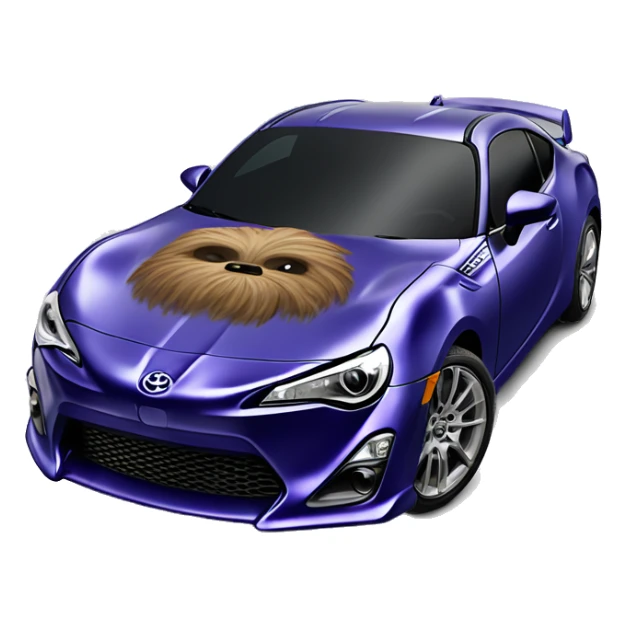 Chewbacca’s teeth grill Toyota 86 ,blueberry color,chrome wheels  sticker
