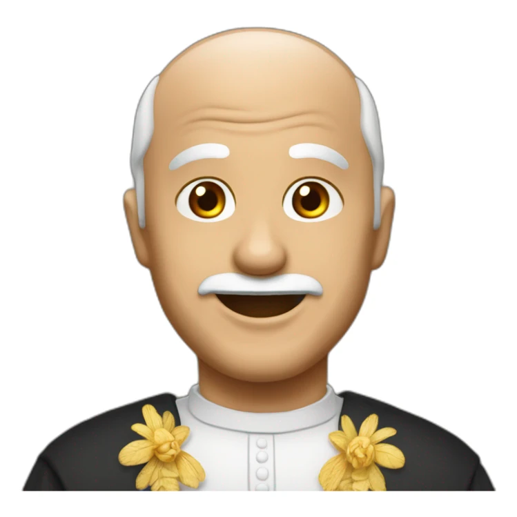 Pape François qui sourit sticker