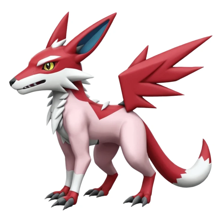 Zeraora-Lombax-Sergal-Zangoose-Cyclizar-Genesect-Pokémon, full body sticker