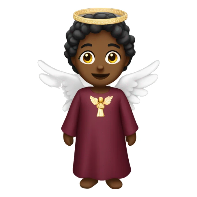 burgundy angel sticker
