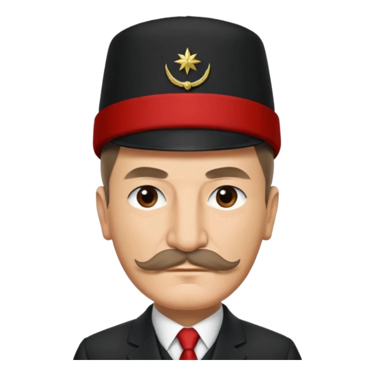 Atatürk kafasında şamkayla sticker