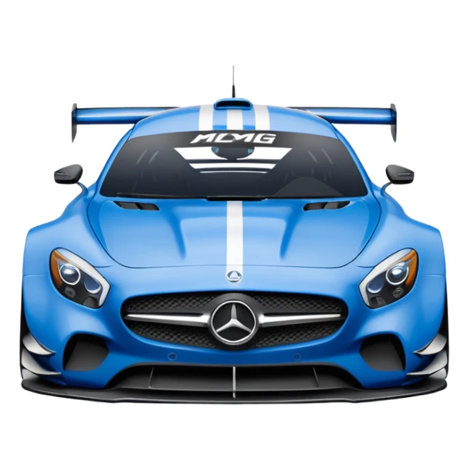 blue mercedes amg gt3 sticker