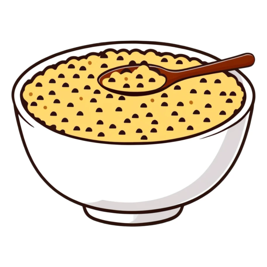 quinoa grains in a bowl sticker
