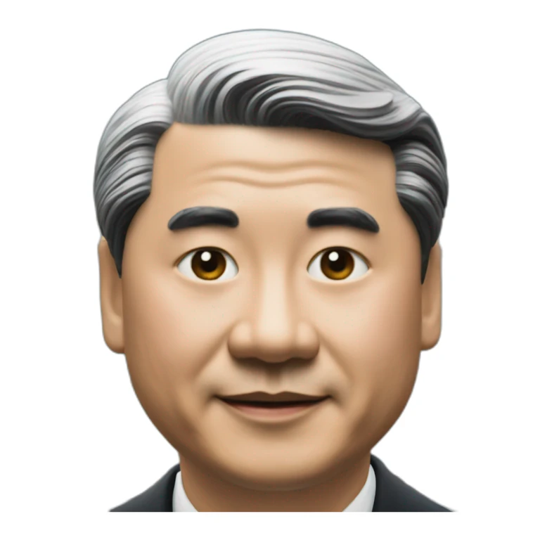 President Xi on the Golden States Bridge close up sticker