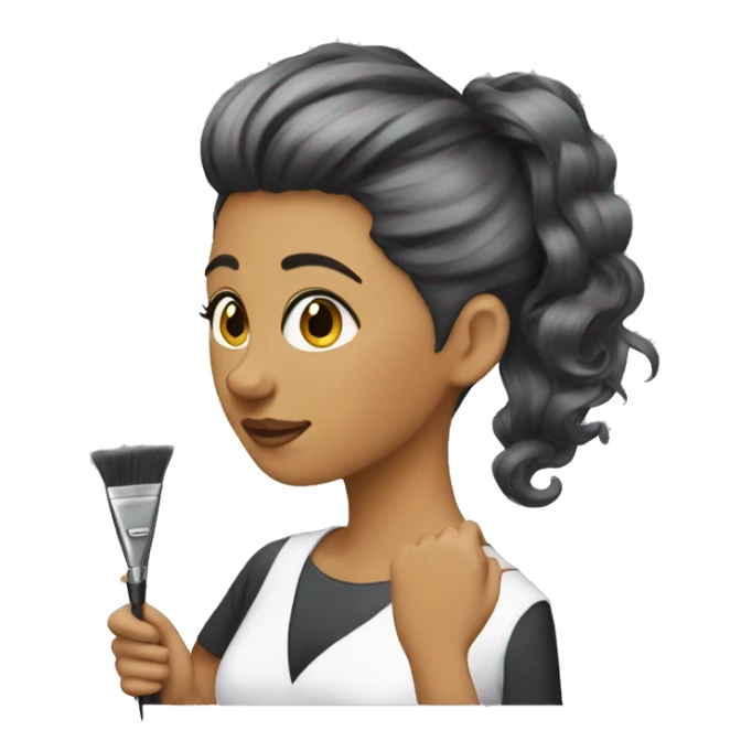 Hairstylist painting ha sticker