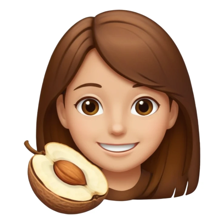 brown haired girl on a cheatnut hporse smiling' sticker