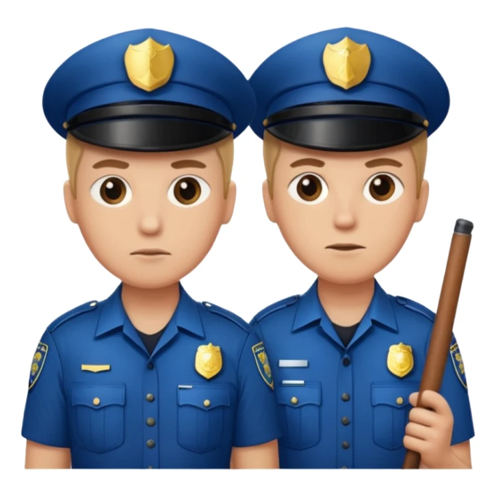 two police amosfan baton sticker