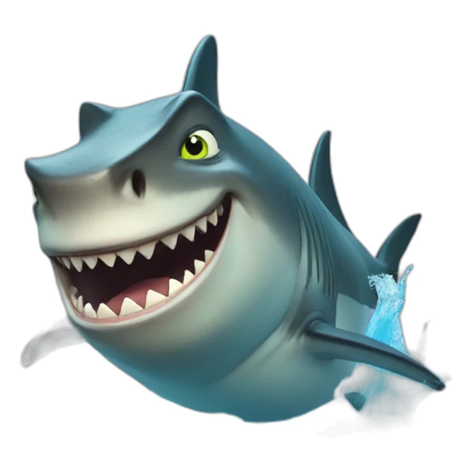 Shrek Shark sticker
