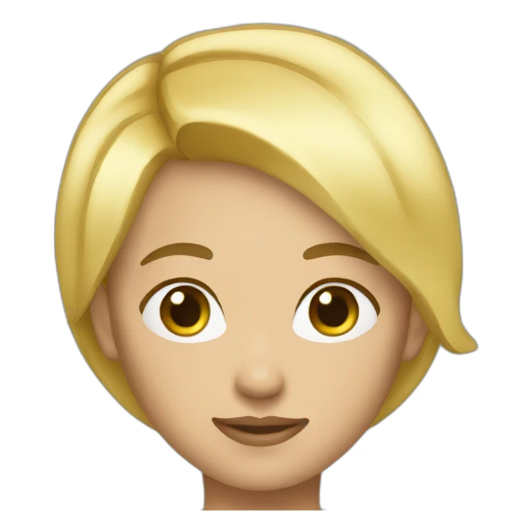 PERSON FOCUSED BLOND SHORT HAIR sticker