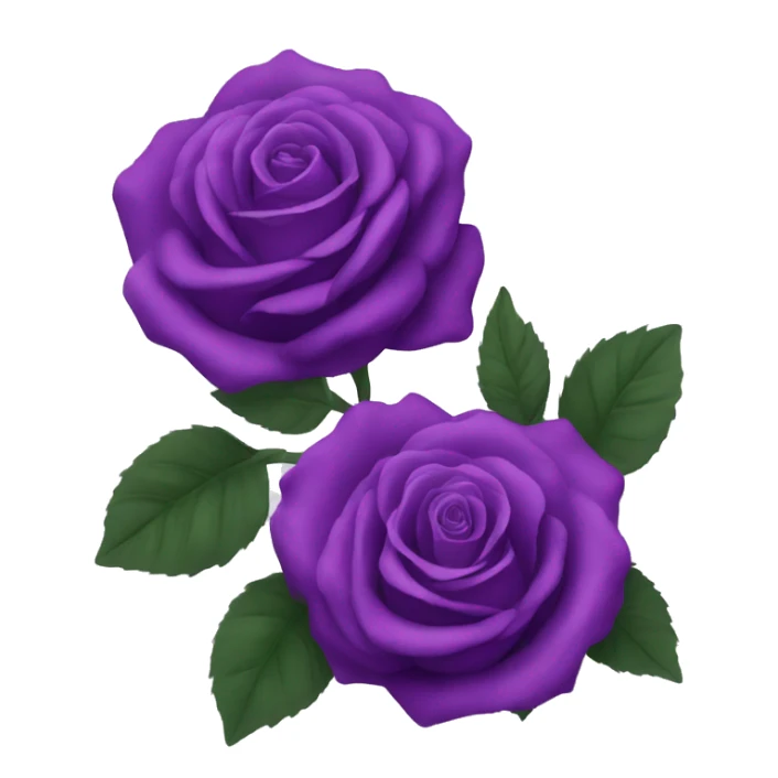 purple roses sticker