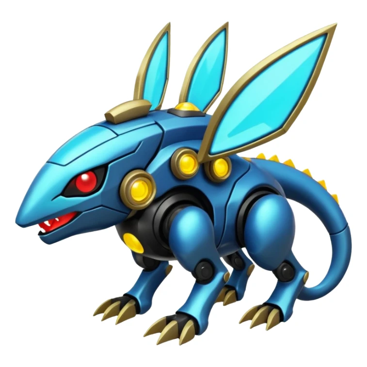  exotic cyber-Protogen-Fakémon-Pokémon-Vernid-creature sticker