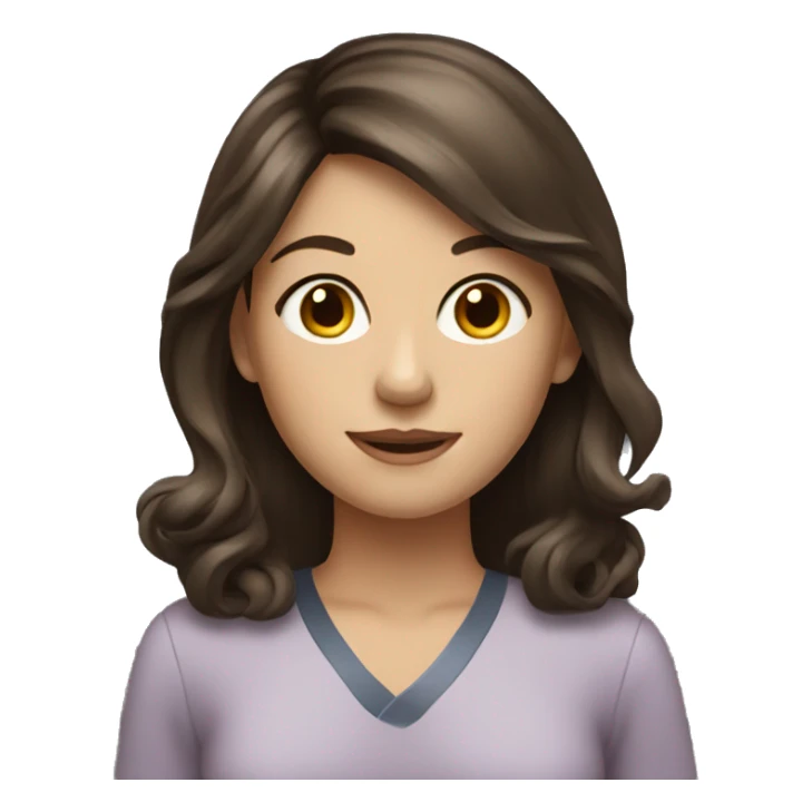 brunette girl a rec therapist sticker