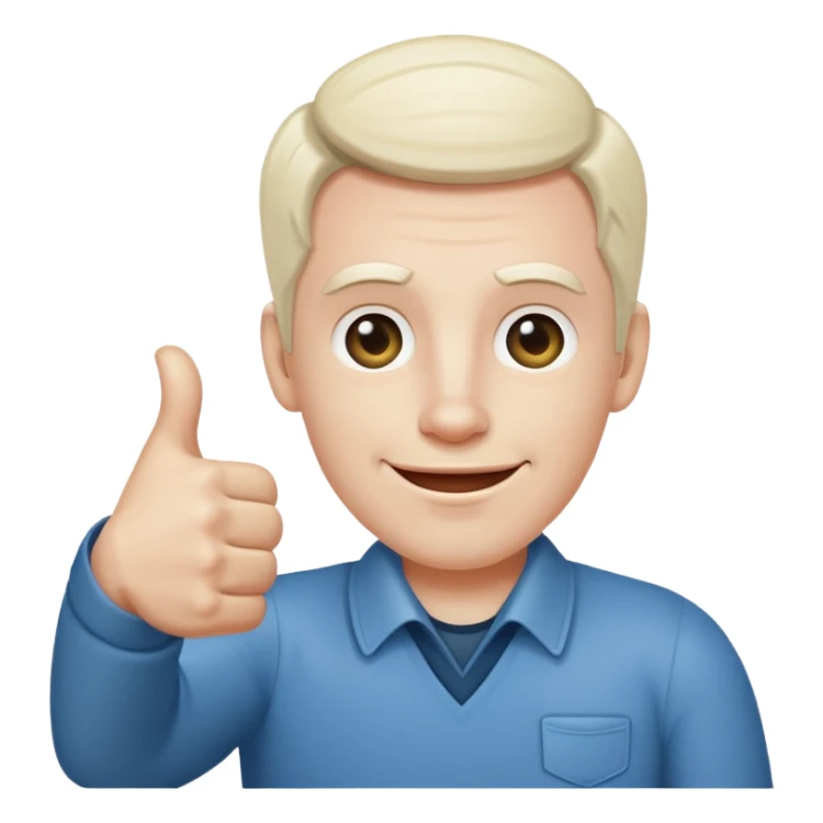 John Kramer from the movie Saw gives a thumbs up. sticker