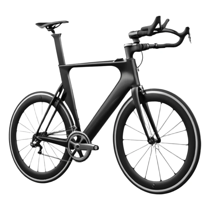 Draw a sleek racing bike with thin tires & aerodynamic frame sticker