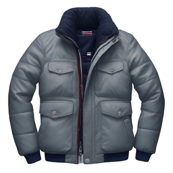 photorealistic tommy hilfiger winter jacket sticker