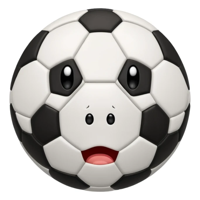 BALON DE FUTBOL CON CARAS LLORANDO sticker