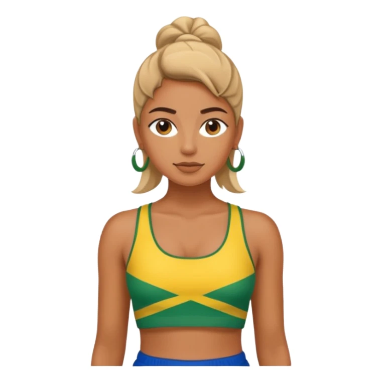 brasil crop top sticker