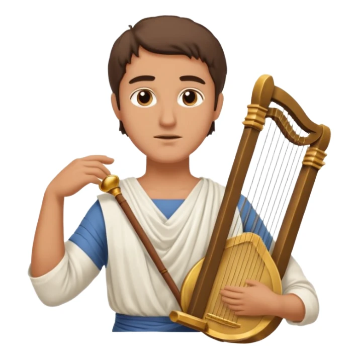 ancient greek people listening to a poet sticker