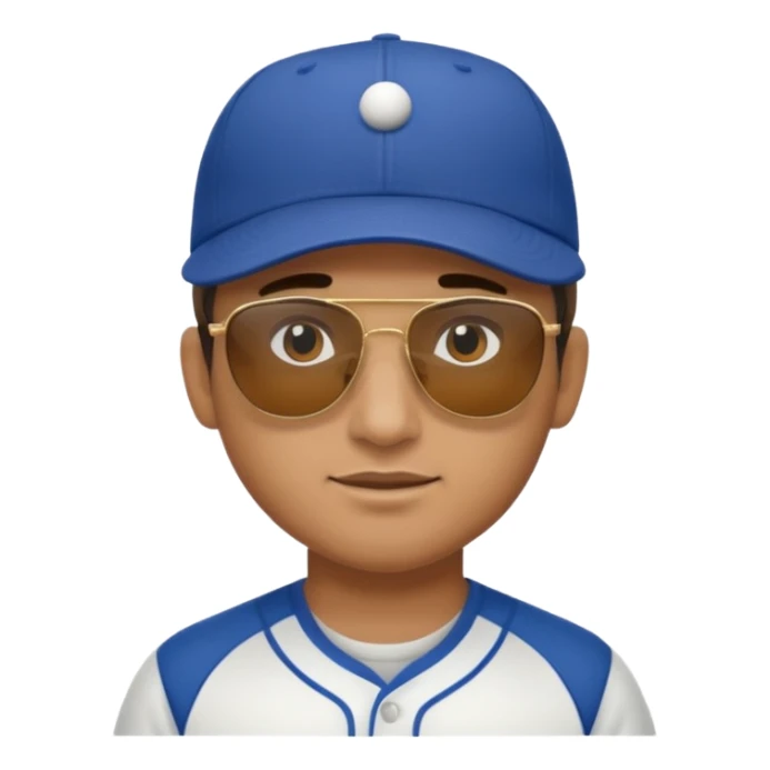 Un moreno con gloc y una gorra sticker