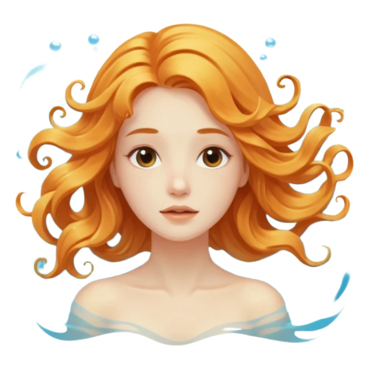Underwater woman sticker