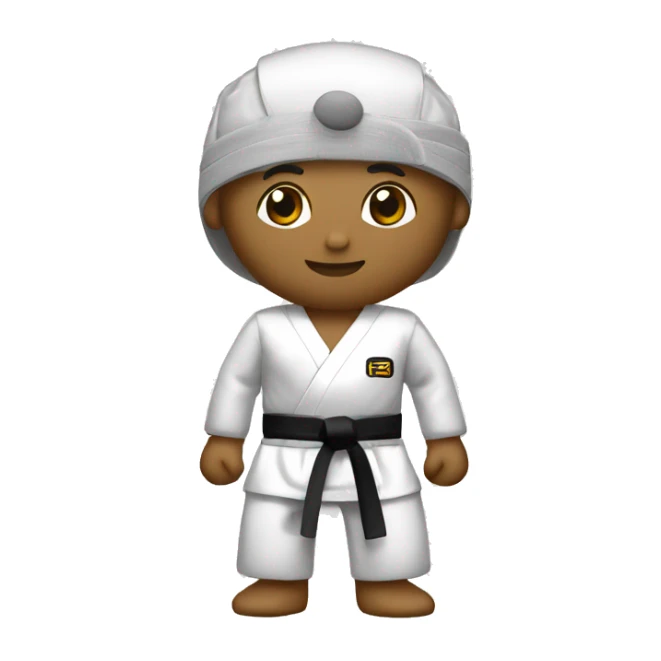 Taekwondo black belt with 3 lines in both end dress sticker