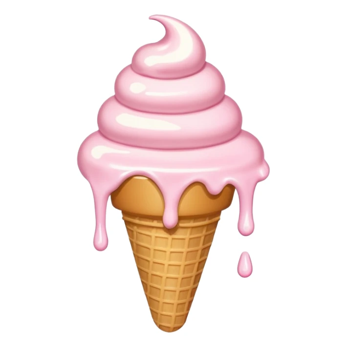 melting ice cream from heat sticker