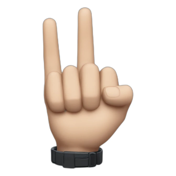 batman showing finger next to idex finger sticker