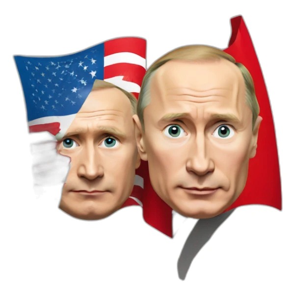 Putin and the flag of Turkey sticker