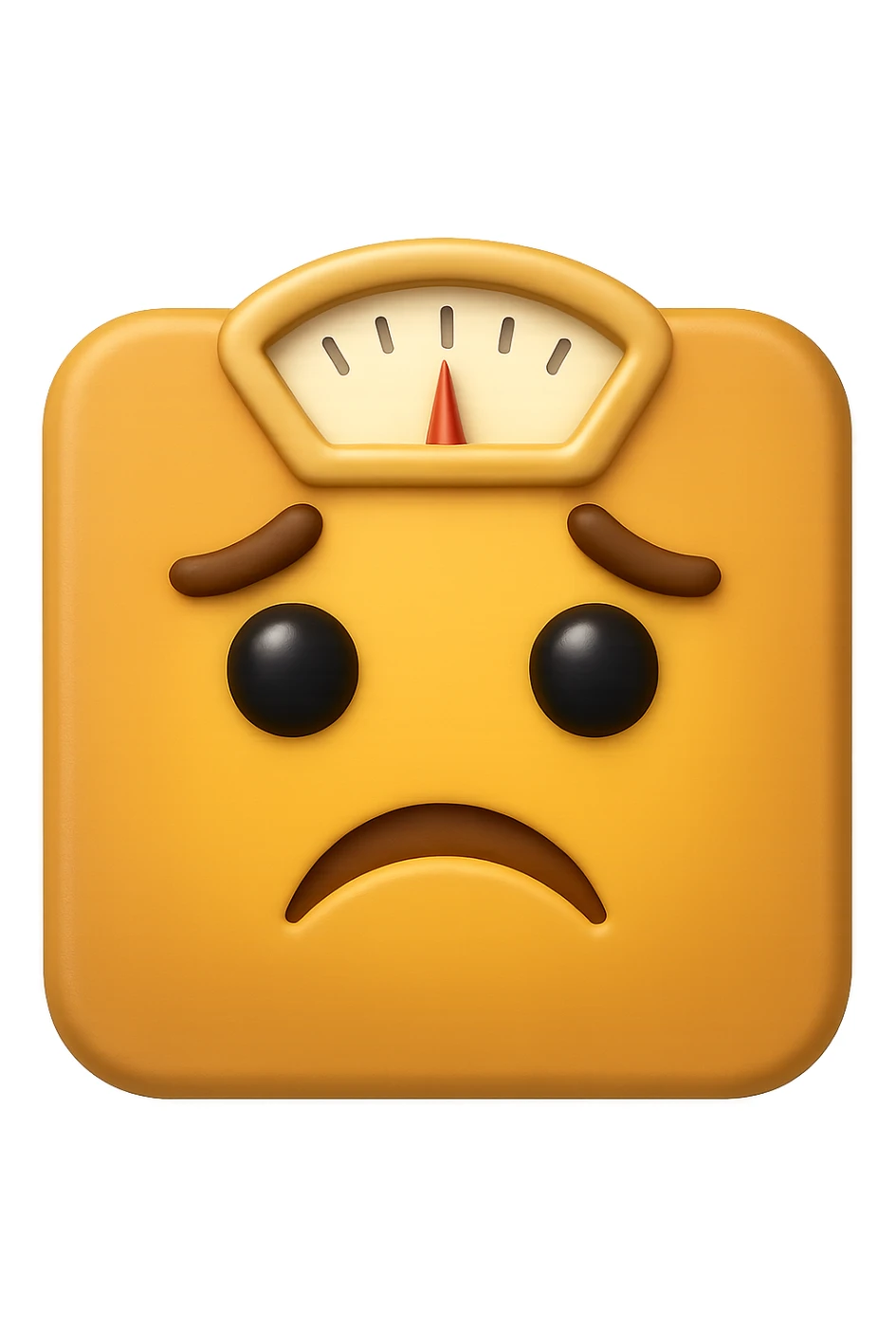 EMOJI STILE IPHONE DI UNA BILANCIA PESA PERSONE IN 3D  sticker